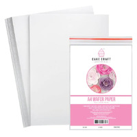 Cake Craft A4 Wafer Paper Vanilla 12 piece Pack 