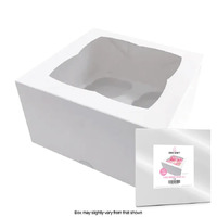 Display Cupcake Box With Insert - 4 Standard Cupcakes 4inch High