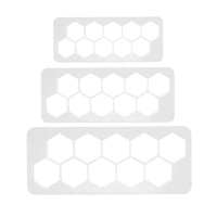 Honeycomb/Hexagon Shape Fondant Cutter Set