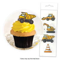 Construction Wafer Toppers 16 Piece