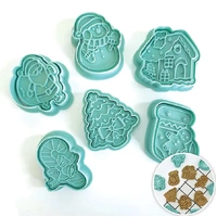 Christmas Icons  Cookie/Plunger Cutter 6 Piece Set
