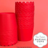 Cake Craft Ice Cream Baking Cup Red 24 Pack