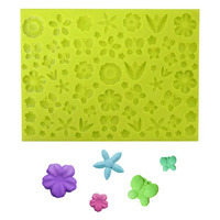 Assorted Flower & Butterfly Silicone Fondant Mould 