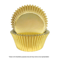 Cake Craft 408 Gold Foil Baking Cups 72 Pack