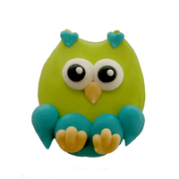 Edible Dec On Green/Blue Owl