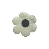 25mm Icing Daisy White With Black Centre