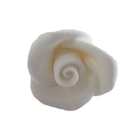 25mm White Gum-paste Rose