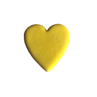Gumpaste Hearts Medium Yellow