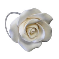 White Icing Rose On A Wire 5cm