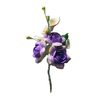 Purple Icing Flower Spray Approximately 100mm