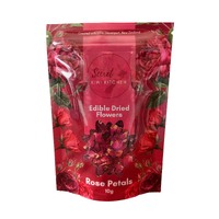 Edible Dried Flowers - Red Rose Petals 10g