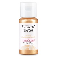 Sweet Sticks Edible Paint Metallic Champagne Gold: 15ml