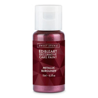 Sweet Sticks Edible Paint Metallic Burgundy: 15ml