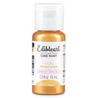 Sweet Sticks Edible Paint Metallic Honey Gold: 15ml