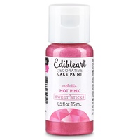 Sweet Sticks Edible Paint Metallic Hot Pink: 15ml
