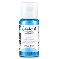 Sweet Sticks Edible Paint Metallic Ocean Blue: 15ml