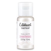 Sweet Sticks Edible Paint Metallic Pearl White: 15ml