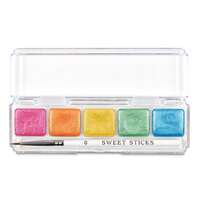 Sweet Sticks Edible Paint Water Activated Metallic Mini Palette Rainbow