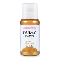 Sweet Sticks Edible Paint Metallic Royal Gold: 15ml