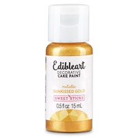 Sweet Sticks Edible Paint Metallic Sunkissed Gold: 15ml