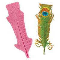 Large Peacock Feather Fondant Mould