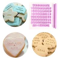 Alphabet - Number Cookie Press Stamp / Embosser