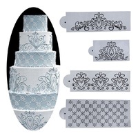 Filigree Floral Stencil 4 Piece Set