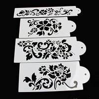 Floral Stencil 4 Piece Set