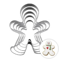 Snowman/Gingerbread Man Cookie Cutter Set Of 5