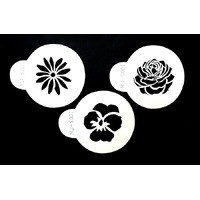 Flowers Assorted Stencils - 3 Pack