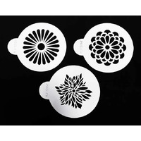 Vintage Flowers Stencils 3 Pack