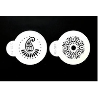 Small Paisley Stencils 2 Pack