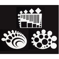 Geometric Stencil - square Round Oval 