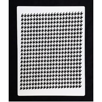 Houndstooth Smaller Print Stencil
