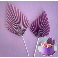 Purple Deco Fan Topper 2pc Set