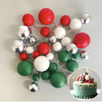 Silver Christmas Deco Foam Ball 32pc