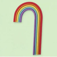 Tall Rainbow Cake Topper Rainbow Bright