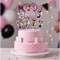 Minnie Mouse Cake Topper Set