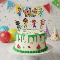 Coco melon Cake Topper Set