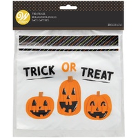Trick Or Treat Halloween  Resealable Treat Bags 20 Bags