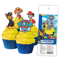 Paw Patrol Wafer  Cupcake Toppers 16 Piece