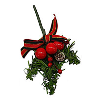 Decoration Christmas Spray large Red - 170 x 100mm