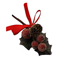 Decoration Sugar Berry & Bow 50mm