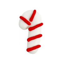 Candy Cane Xmas Sugar Decoration