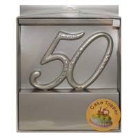 CAKE TOPPER SILVER #50