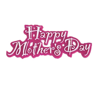 Pink Happy Mothers Day Motto Layon
