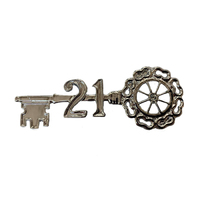 Silver 7.5cm 21st key