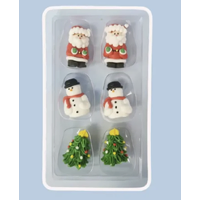 Christmas Set 3D Figures 6pk