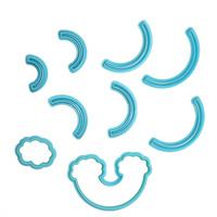 Rainbow Fondant Cutter Set