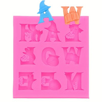 Halloween Word Silicone Fondant Mould